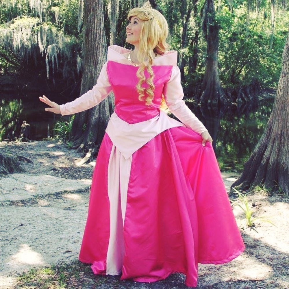 Handmade Princess Aurora Dress and Wig